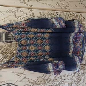 daytrip cold shoulder boho blouse